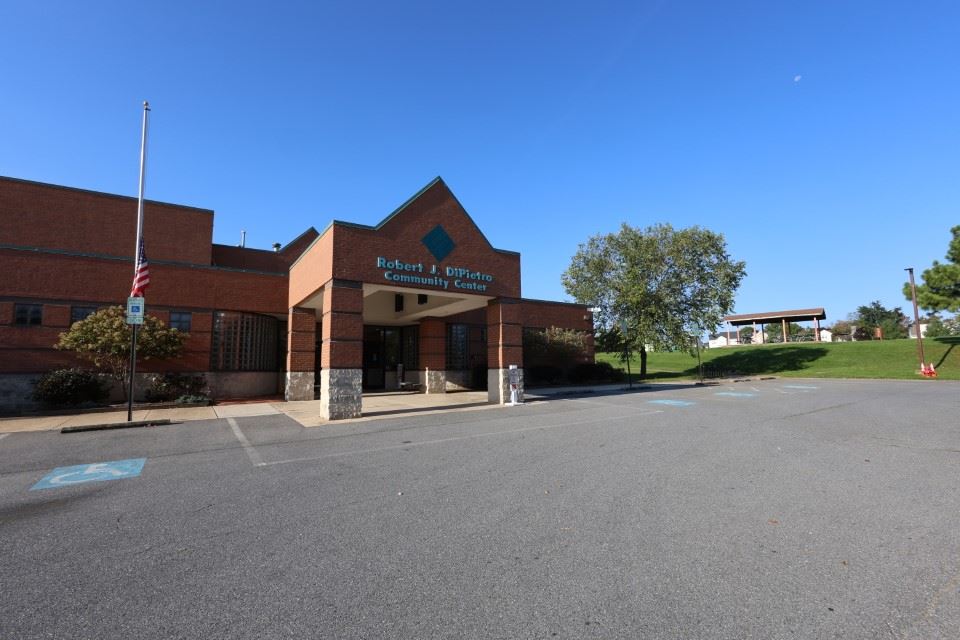 Robert J DiPietro Community Center, outside entrance facing building