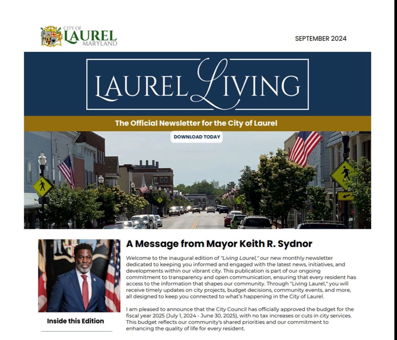 Living Laurel Cover Page