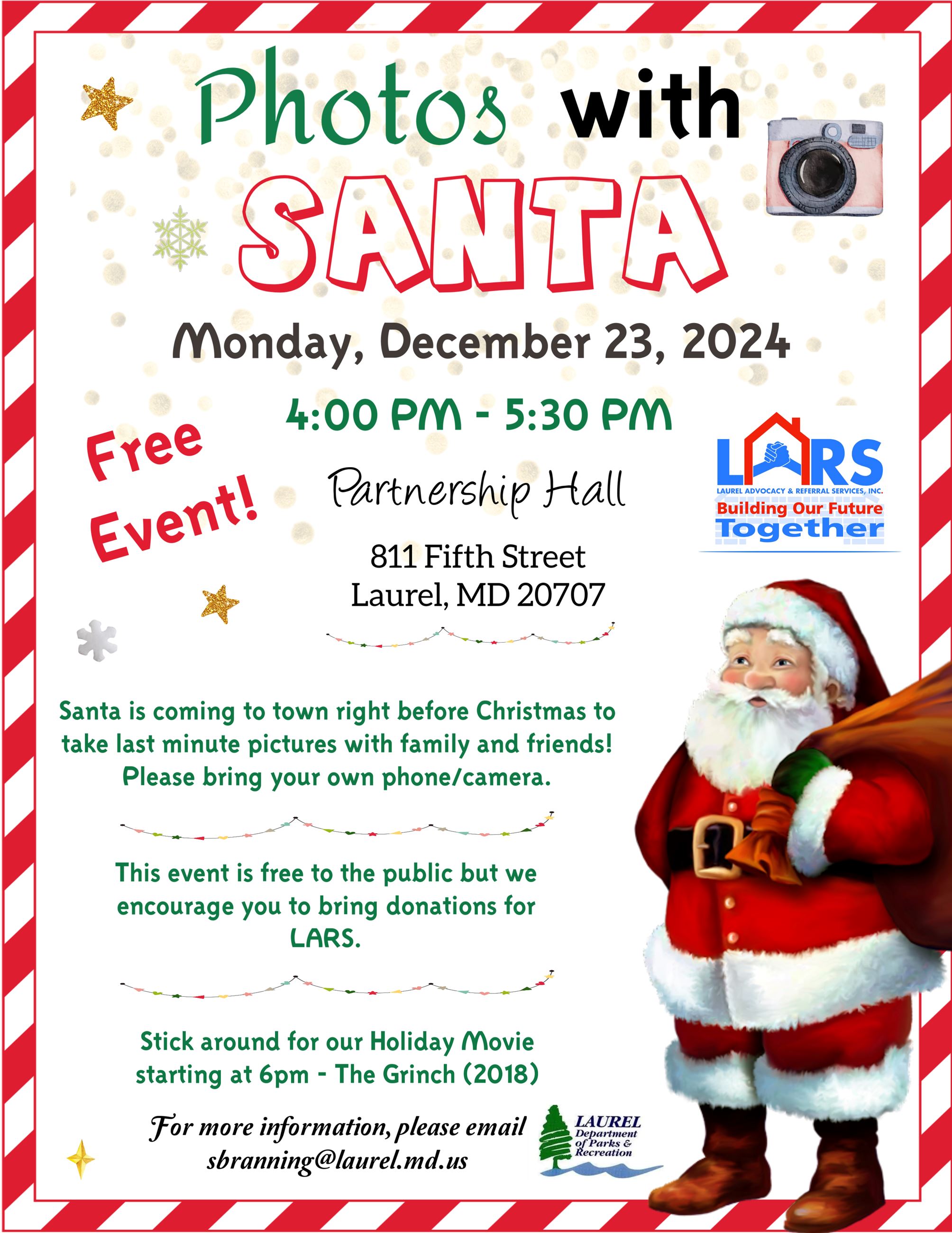 Photos with Santa 2024