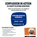 Compassion in Action Clothes Drive