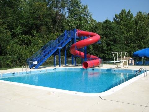 Laurel Municipal Pool Complex Pool and Slide