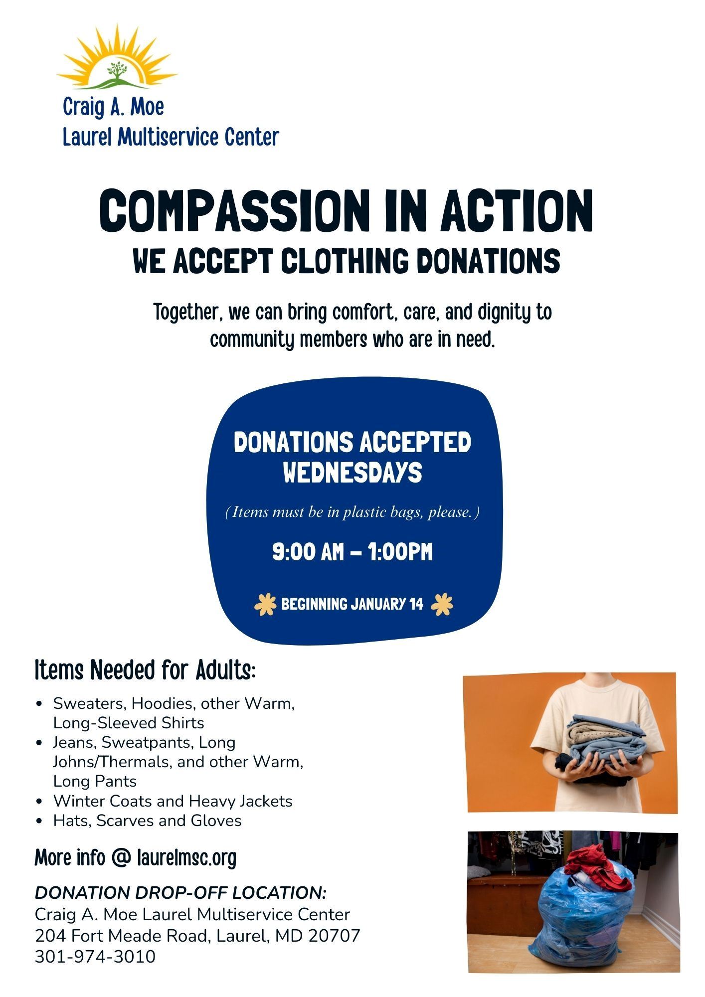 Compassion in Action Clothes Drive