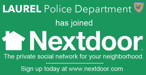 Laurel Police Department has Joined Nextdoor